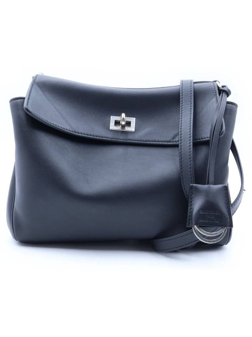 Balenciaga Rodeo Smooth Calfskin Small Shoulder Messenger Bag Black